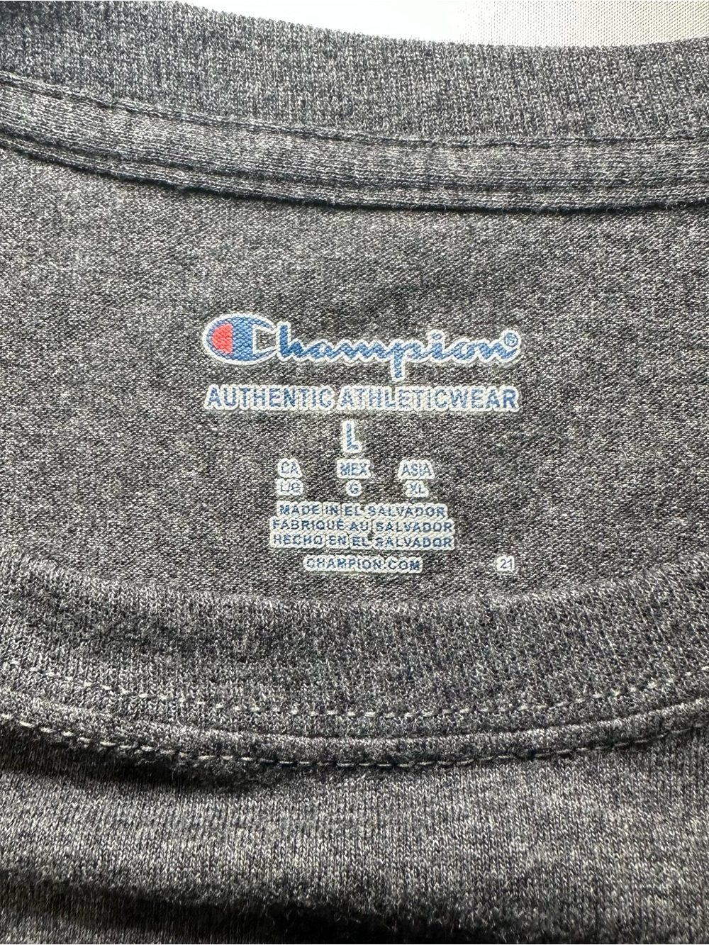 Champion Furman University FU Paladins T-Shirt Mens Large Gray - Picture 2 of 5